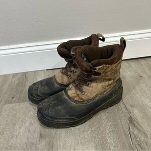 Ozark Trail Men's Hunting Hiking Outdoor Camo Heavy Duty Steel Toe Boots Size 10